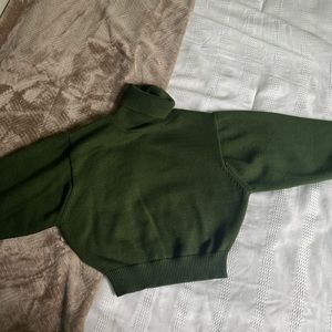 Zara turtleneck crop sweater.